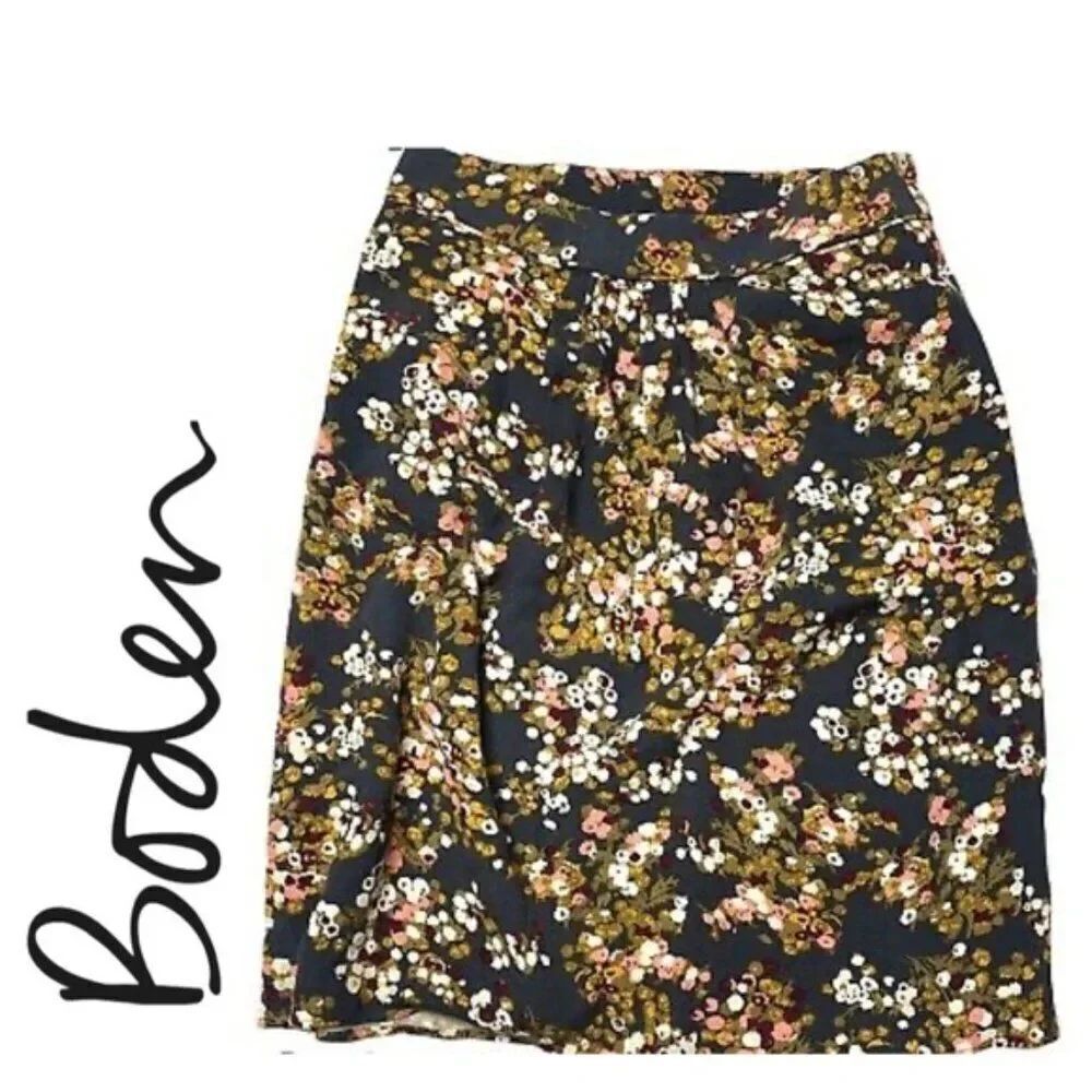 Hardly Worn! Boden Floral Women's Skirt Size 4